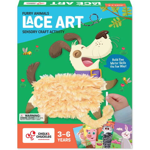 Chalk and Chuckles Arta cu sireturi pufoase - Animalute haioase