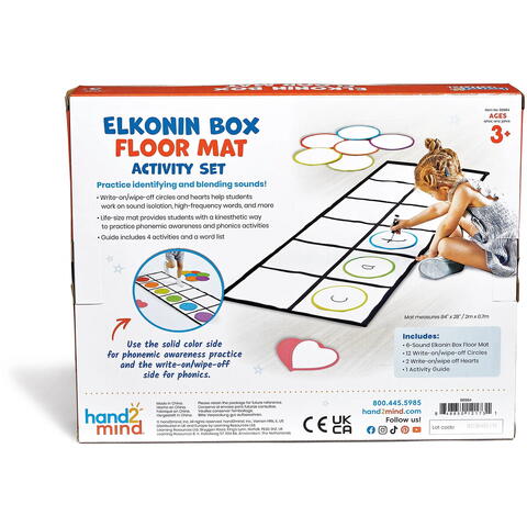 Hand2Mind Joc fonetic de podea - Cutiile Elkonin