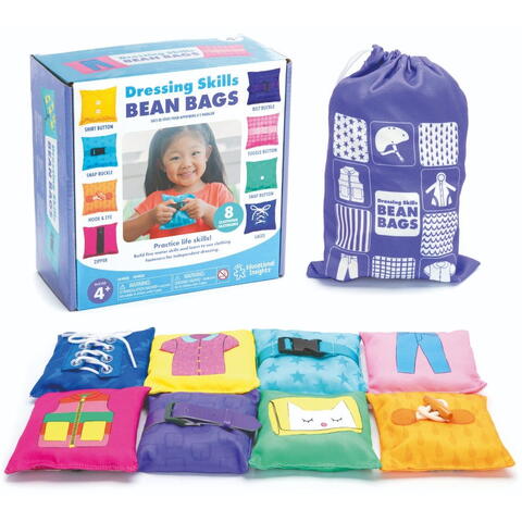 Educational Insights Joc tactil cu saculeti senzoriali - Invat sa ma imbrac