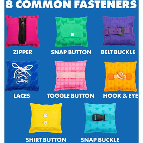 Educational Insights Joc tactil cu saculeti senzoriali - Invat sa ma imbrac