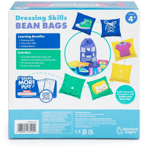 Educational Insights Joc tactil cu saculeti senzoriali - Invat sa ma imbrac