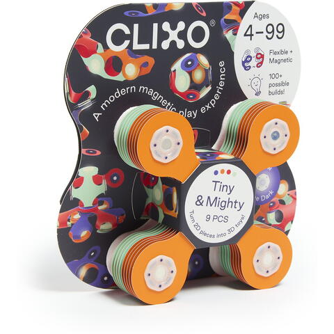 Clixo® joc magnetic de construit - Tiny & Mighty - Spatiul cosmic (9 piese)