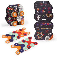 Clixo® joc magnetic de construit - Tiny & Mighty - Spatiul cosmic (9 piese)