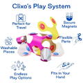 Clixo® joc magnetic de construit - Tiny & Mighty Sparkle (9 piese)