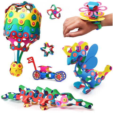 Clixo® joc magnetic de construit - Distractie in familie (150 piese)