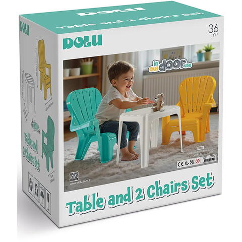 DOLU Setul meu de masa cu scaune - Pastel