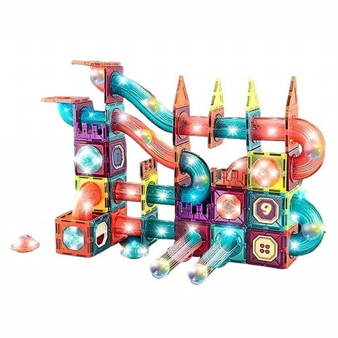 Bufnitel Labirintul meu magnetic cu lumini - 140 piese (7.5 cm)