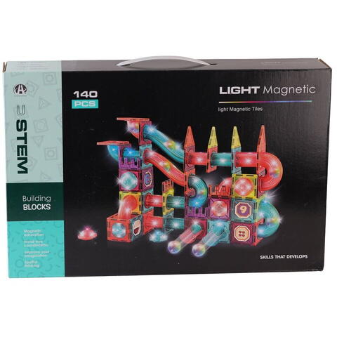 Bufnitel Labirintul meu magnetic cu lumini - 140 piese (7.5 cm)