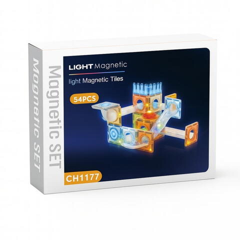 Bufnitel Labirintul meu magnetic cu lumini - 54 piese (7.5 cm)