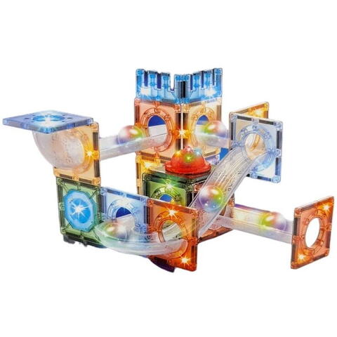 Bufnitel Labirintul meu magnetic cu lumini - 54 piese (7.5 cm)