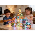 Bufnitel Labirintul meu magnetic cu lumini - In spatiu 100 piese (7.5 cm)