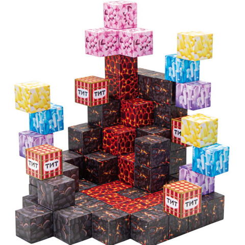 Bufnitel Cuburi magnetice - TNT 74 piese (2 cm)
