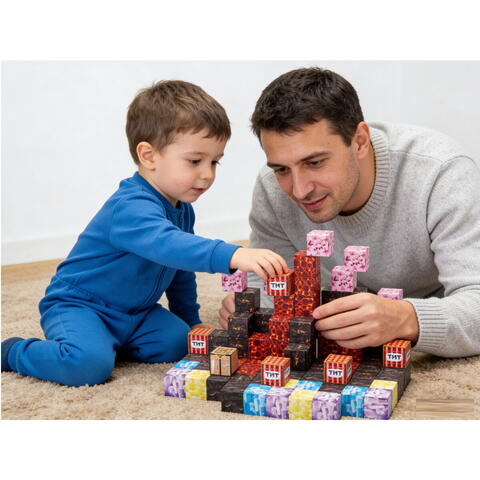 Bufnitel Cuburi magnetice - TNT 86 piese (2 cm)