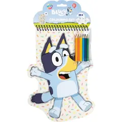 Carnetel de colorat cu creioane - Bluey