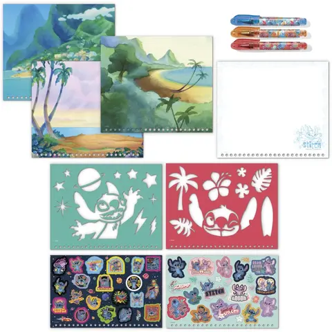 Totum Carte de activitati & pixuri - Stitch