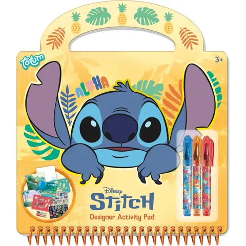 Totum Carte de activitati & pixuri - Stitch