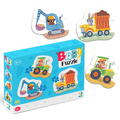Dodo Baby puzzle 3 in 1 - Mijloace de transport (2,3,4 piese)