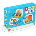 Dodo Baby puzzle 3 in 1 - Mijloace de transport (2,3,4 piese)