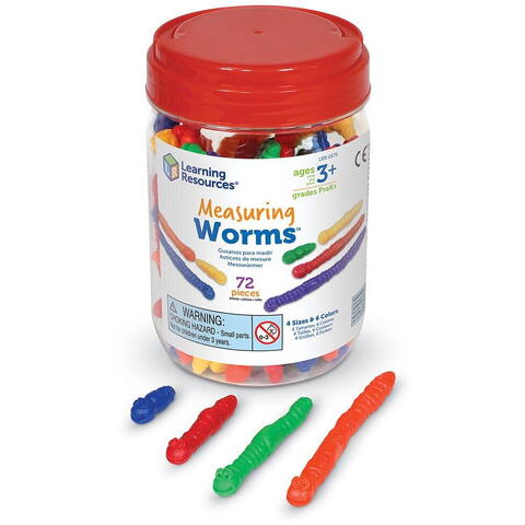 Learning Resources Viermi pentru masurat (set 72 buc) - RESIGILAT