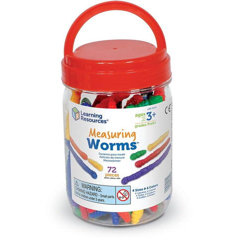 Learning Resources Viermi pentru masurat (set 72 buc) - RESIGILAT