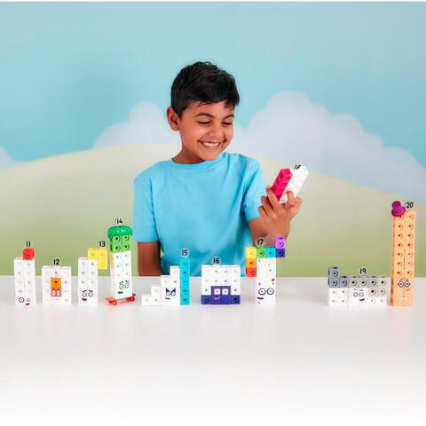 Learning Resources MathLink®Cubes Numberblocks in engleza Set de activitati de la 11 - 20 - RESIGILAT