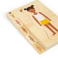 BIGJIGS Toys Puzzle anatomic din lemn - Fetita