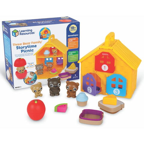 Learning Resources Joc Montessori - Picnic cu familia de ursuleti