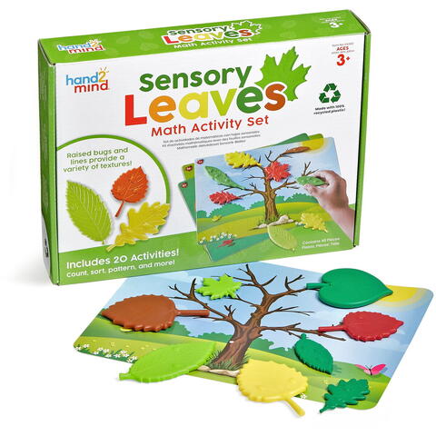 Hand2Mind Set activitati matematice - Frunze senzoriale