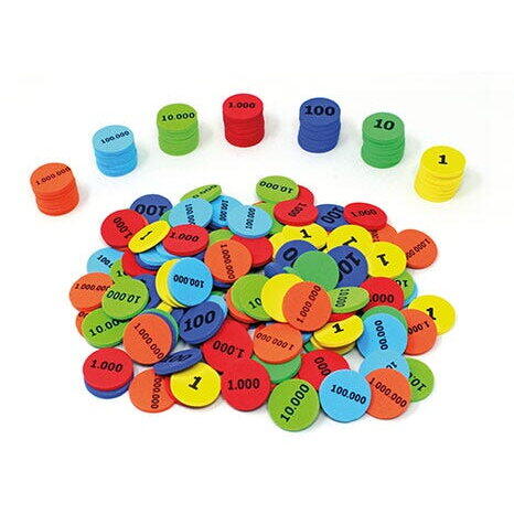 Learning Resources Jetoane din spuma - Sistem zecimal pozitional