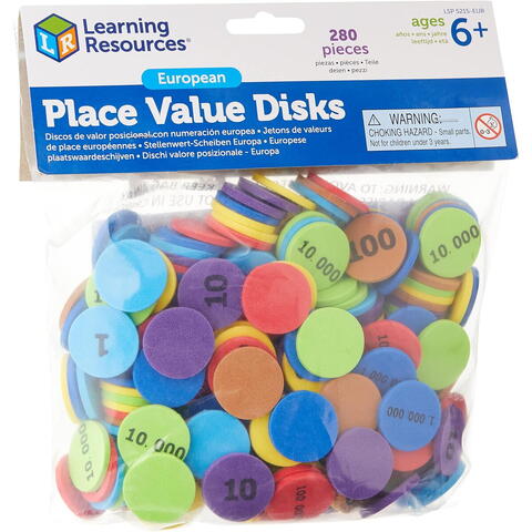 Learning Resources Jetoane din spuma - Sistem zecimal pozitional