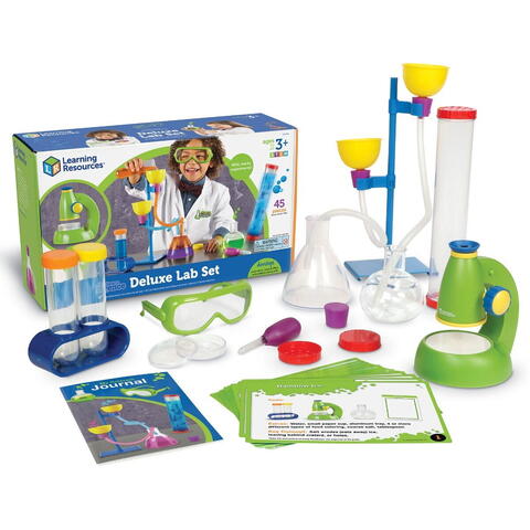 Learning Resources Set de stiinta primar Deluxe cu microscop