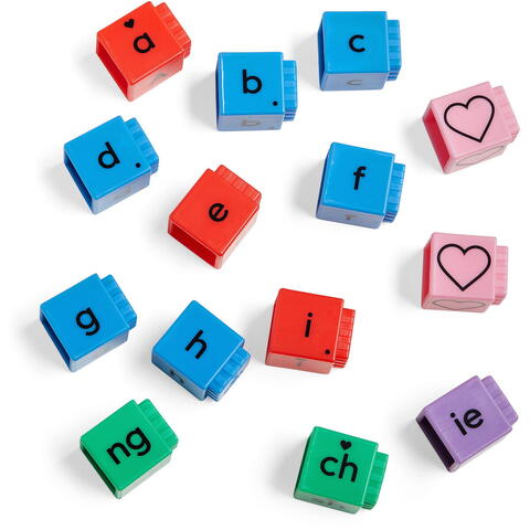 Hand2Mind Cuburi Reading Rods® - Construim cuvinte uzuale (lb.engleza)