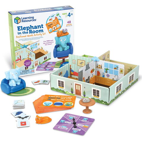 Learning Resources Set activitati relatii spatiale - Elefantul din camera