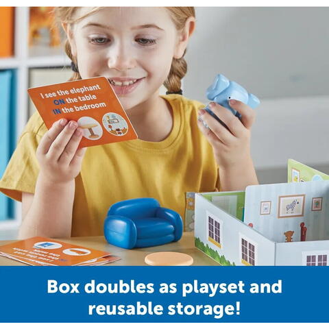 Learning Resources Set activitati relatii spatiale - Elefantul din camera
