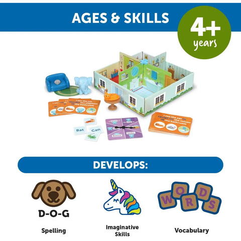 Learning Resources Set activitati relatii spatiale - Elefantul din camera