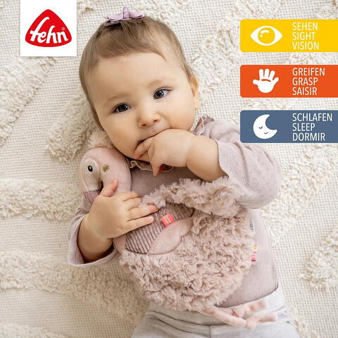 Fehn Jucarie doudou - Flamingo