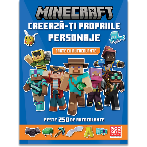 DPH Minecraft. Creeaza-ti propriile personaje - carte cu autocolante