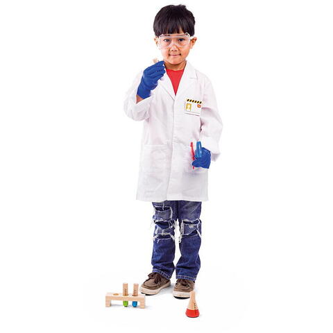 BIGJIGS Toys Set costum si accesorii de laborator pentru copii - RESIGILAT