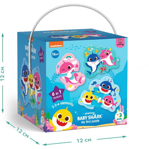 Dodo Puzzle 6 in 1 - Baby Shark (2, 3, 4 piese)