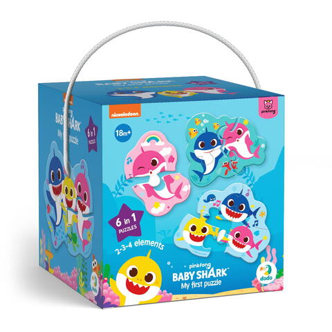 Dodo Puzzle 6 in 1 - Baby Shark (2, 3, 4 piese)
