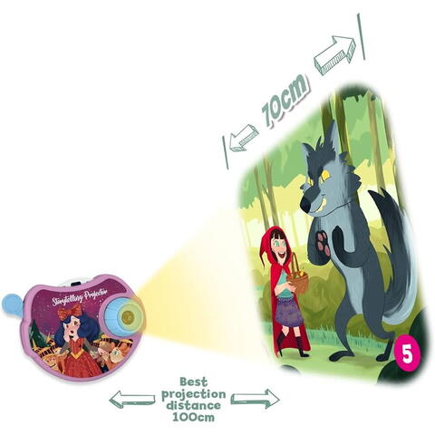 Ambo Funtamin Proiector cu 6 povesti - Rapunzel, Jack si vrejul de fasole, etc