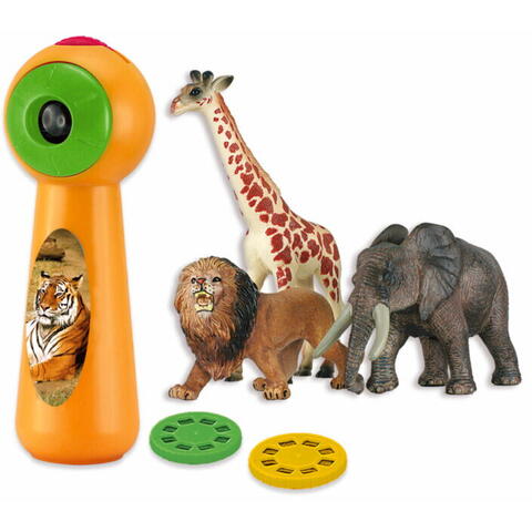 Ambo Funtamin Set proiector tip lanterna & 3 figurine - Animalute