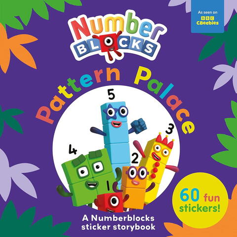 Carte cu abtibilduri Numberblocks - Palatul Modelelor
