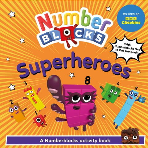 Carte cu activitati Numberblocks - Supereroi pana la 100