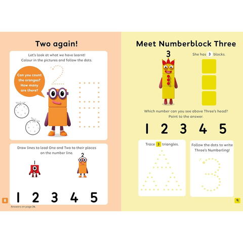Carte cu activitati Numberblocks - Hai sa numaram!