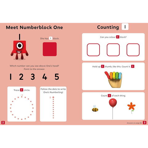Carte cu activitati Numberblocks - Hai sa numaram!