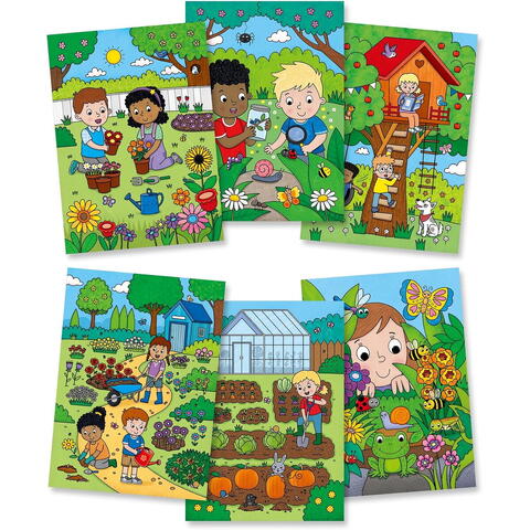 Galt Water Magic: Carte de colorat In gradina