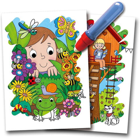 Galt Water Magic: Carte de colorat In gradina