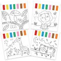 Galt Water Painting: Carte de colorat Animalute