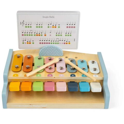 BIGJIGS Toys Xilofon cu pian